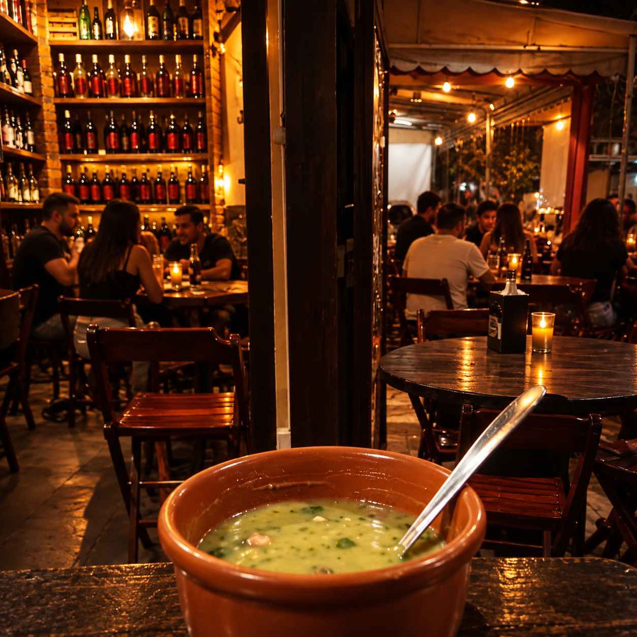 Ambiente interno do Gago's Emporium