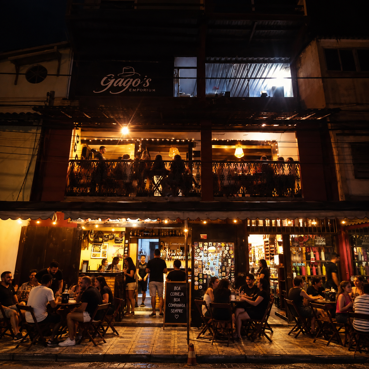Fachada do Gago's Emporium